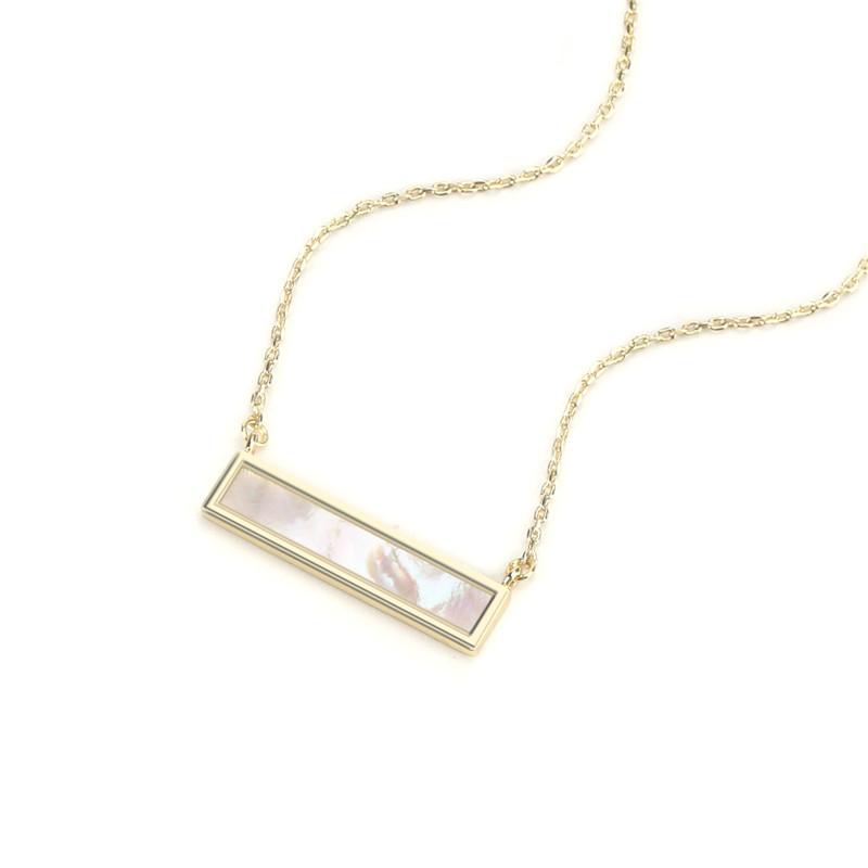 Custom Mother of Pearl Bar Necklace